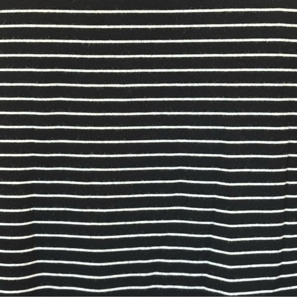 Striped Black and White Sleeveless Dress - Picture 6 of 6